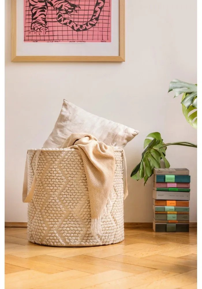 Tároló textil tárolókosár ø 45x45 cm Pearl L – Bonami Essentials