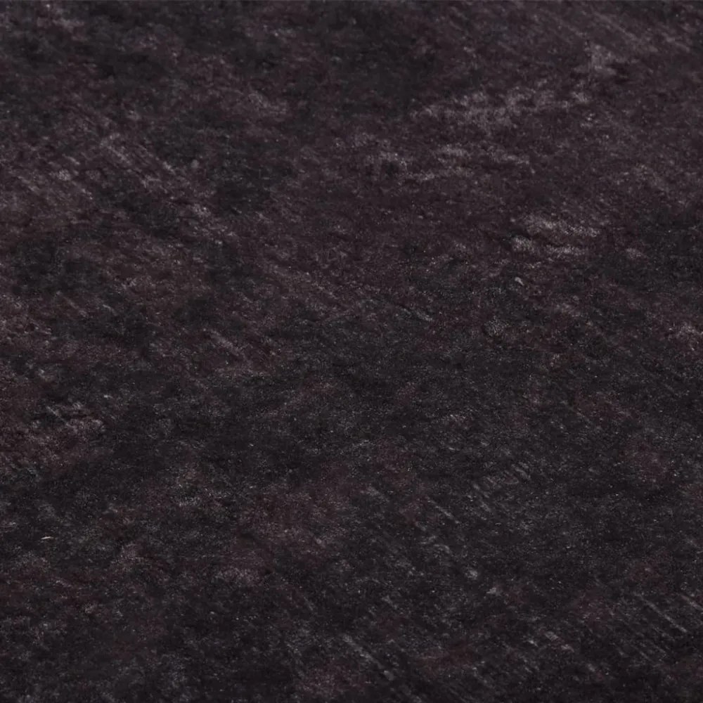 fekete és arany csúszásmentes mosható szőnyeg 120 x 180 cm