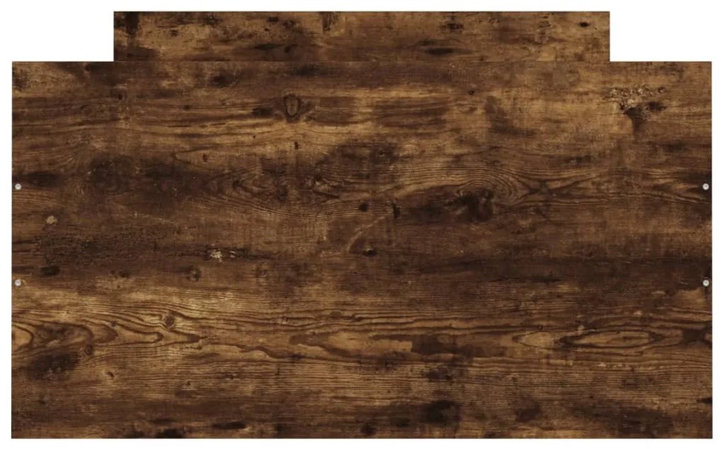 füstös tölgy színű ágykeret fej- és lábtámlával 100 x 200 cm