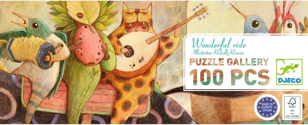 Művész puzzle - Csodálatos utazás, 100 db-os - Wonderful ride