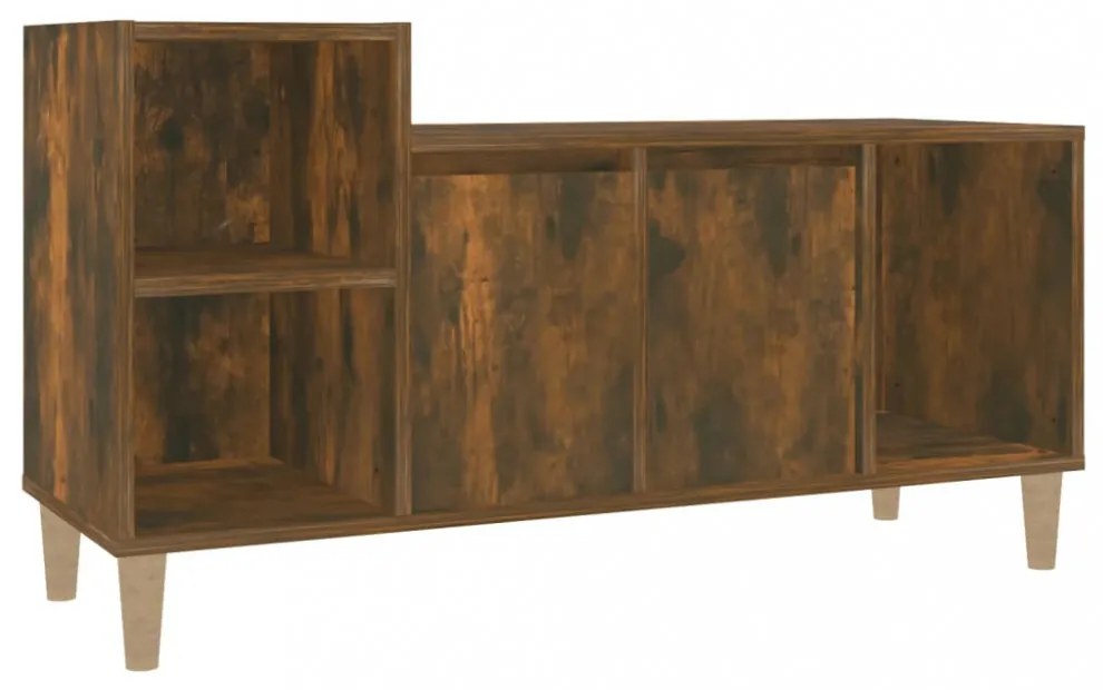 füstös tölgy színű szerelt fa TV-szekrény 100x35x55 cm