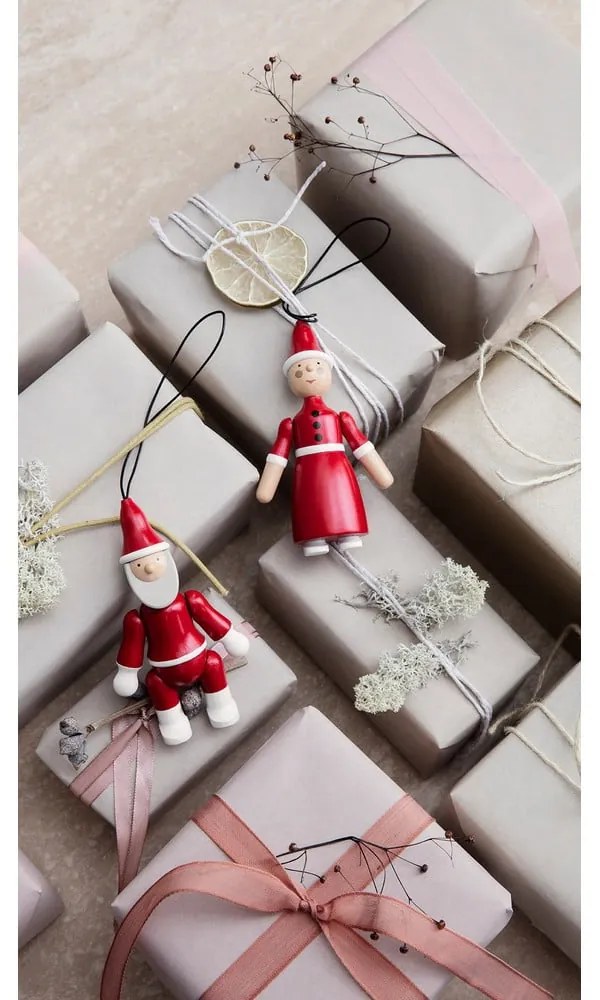 2 db-os fa karácsonyi függődísz készlet - Kähler Design