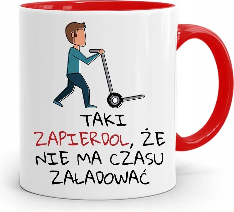 Piros Építőipari Bögre Barkácsoló Szakember Ajándék fényképes nyomtatással