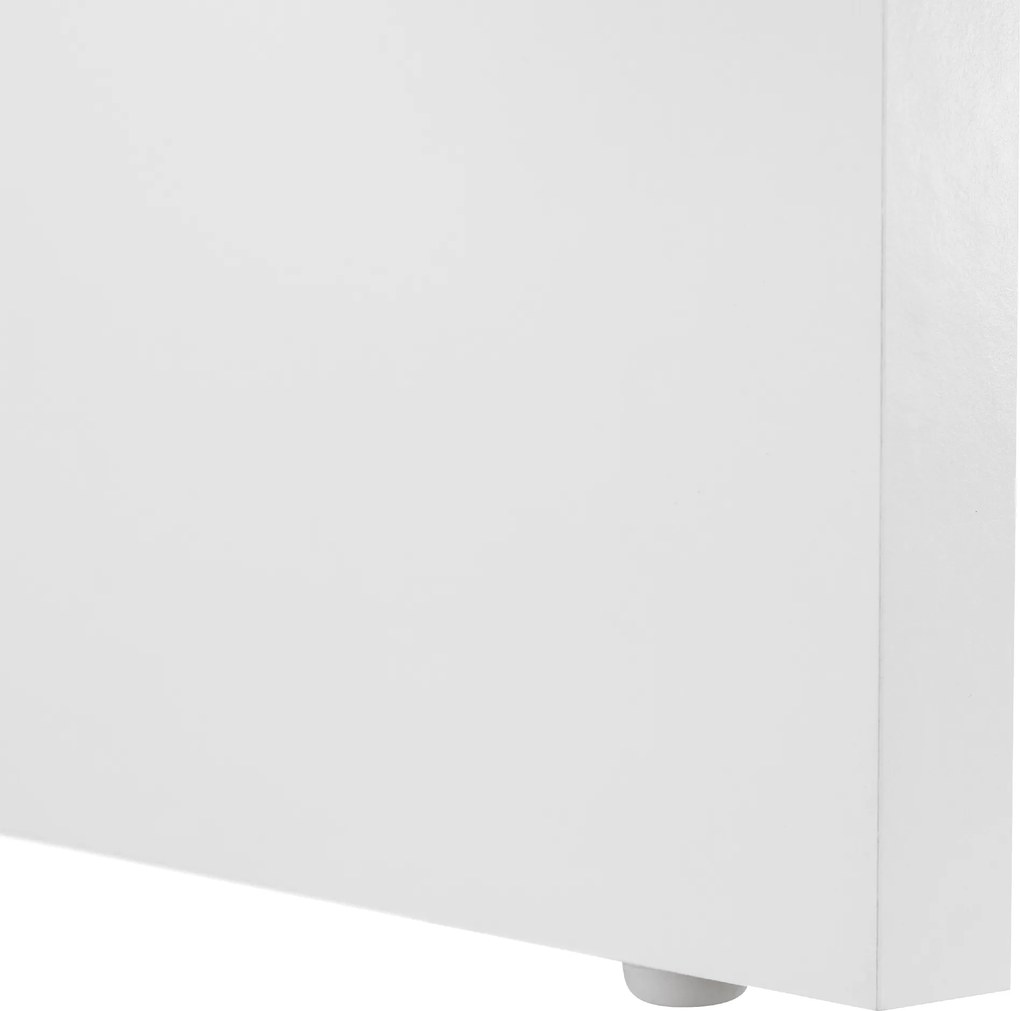 PC asztal, fehér, VERNER NEW