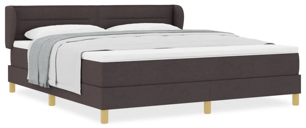 Boxspring Ágy Matrac Káprázatos Barna Színben, 180x200 cm, Textil