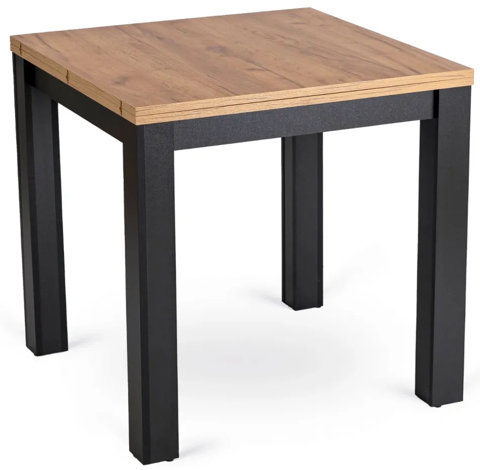 Bővíthető étkezőasztal 80–160 cm Craft tölgy / fekete színkombinációban – MAX
