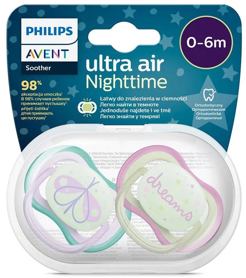 Baba cumi Ultra air Night Avent 0 - 6 hónap - 2 darab lány