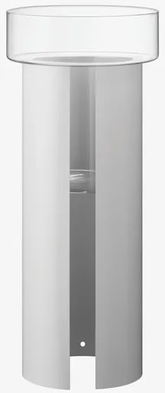 LSA International Terrazza virágcserép, h 75 cm, Ø32 cm, átlátszó/krétás fehér - LSA nemzetközi