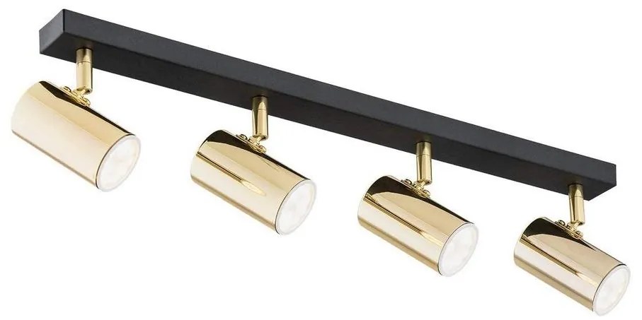 Argon 1688 - Spotlámpa LAGOS 4xGU10/5W/230V sárgaréz/fekete