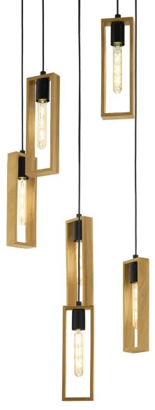 Eglo 44054 - Kábelcsillár LITTLETON 6xE27/60W/230V