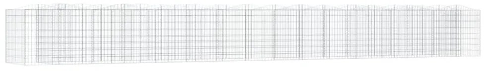 íves horganyzott vas gabion magaságyás 800 x 100 x 100 cm
