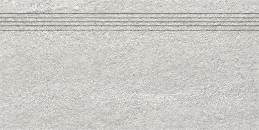 Lépcső Rako Quarzit szürke 30x60 cm matt DCVSE737.1