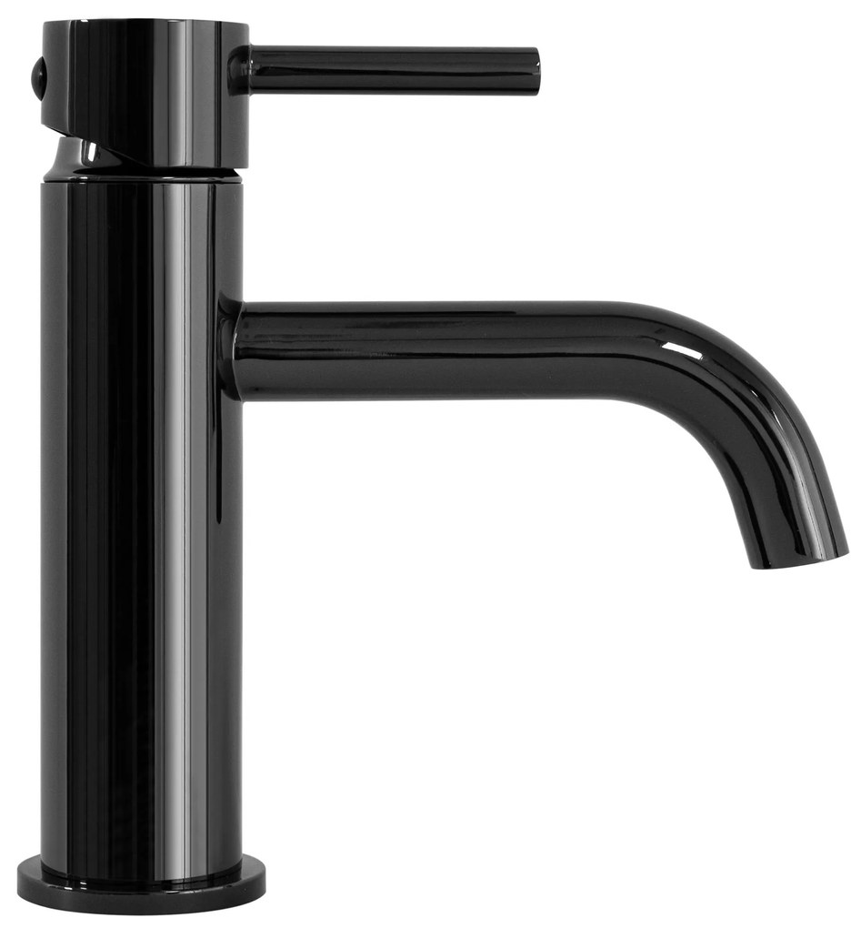 Fürdőszobai csaptelep Rea Lungo BLACK metallic Low