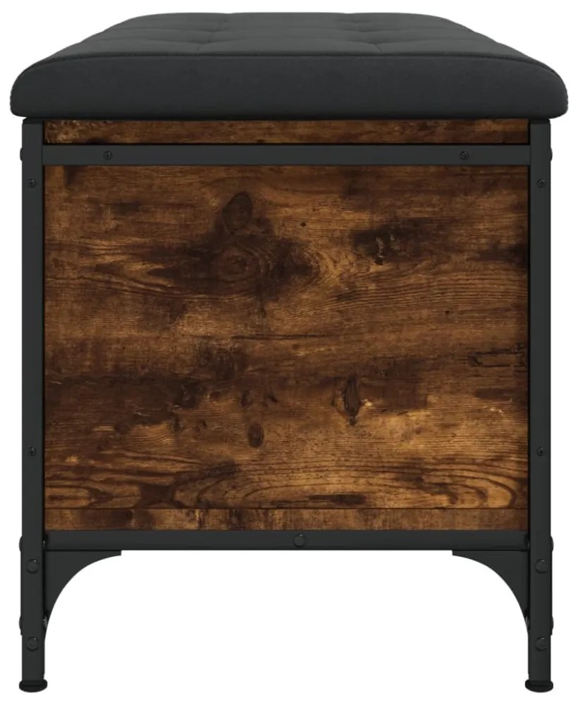 füstös tölgy színű szerelt fa tárolópad 82 x 42 x 45 cm