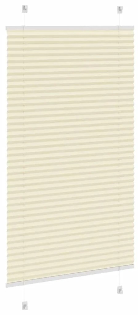 pliszírozott redőny krém 75x150 cm szövetszélesség 74,4 cm