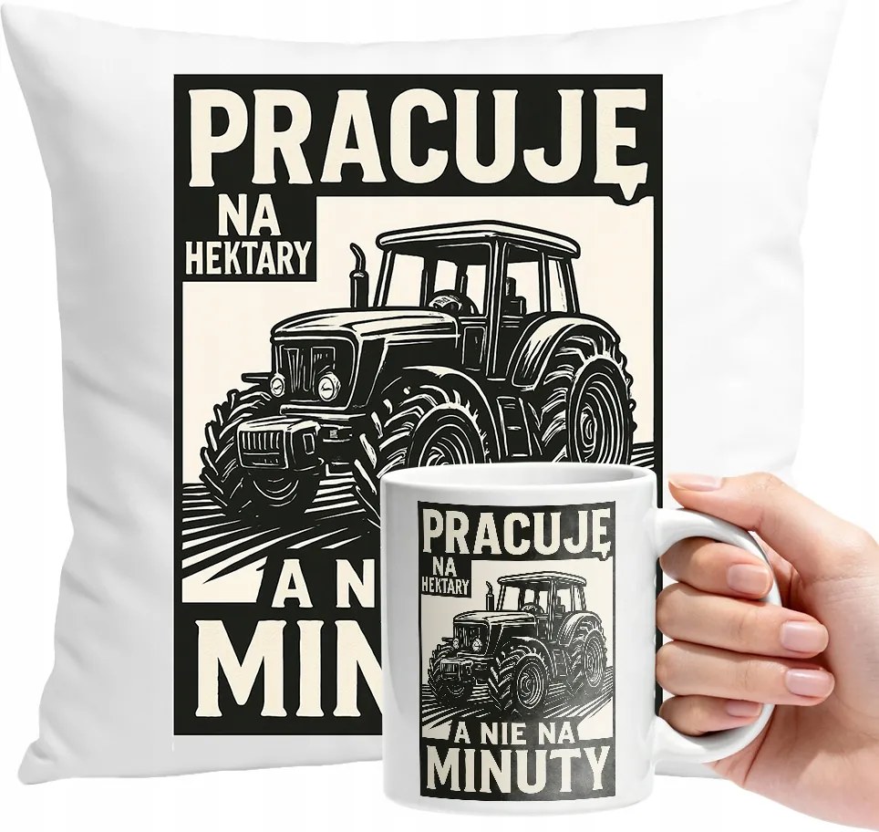 Bögre Szett Traktor Párna Személyre Szabott Ajándék Szöveg