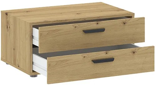BASIC TWO Komód Tölgy Színben 74 cm 2S