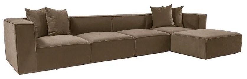 Sarokkanapé Sora (L1-O1-O1-1R-POUFFE ) - Barna