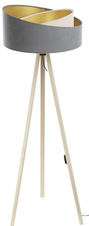 Állólámpa GALAXY 1xE27/60W/230V szürke/bézs