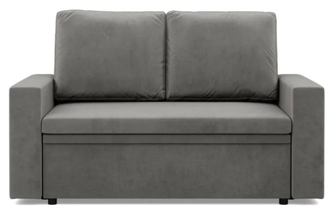 Zeus kanapé, bársony, hab töltet, egyenes kartámasz, világosszürke