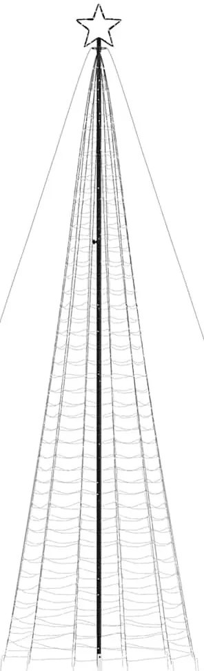 színes LED karácsonyfa tüskékkel 1534 LED 500 cm