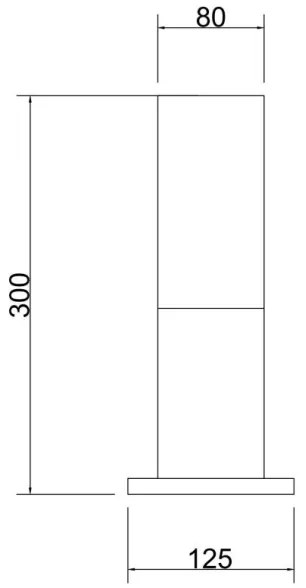 Maytoni O418FL-01GR - Kültéri lámpa WILLIS 1xE27/60W/230V 30 cm IP54 antracit