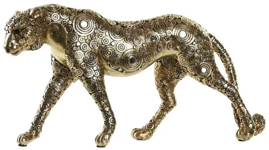 Leopárd Figura Aranyozott