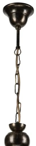 Csillár láncon RETRO 2xE27/60W/230V bronz/patinás