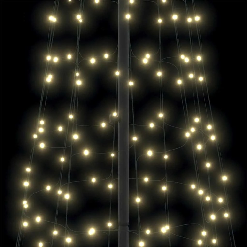 LED Karácsonyi Fenyő 800 LED-del Meleg fehér 400 cm Vas