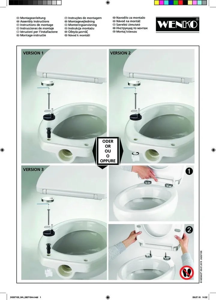 WC-ülőke automatikus záródással 36,5 x 45 cm Sereno – Wenko