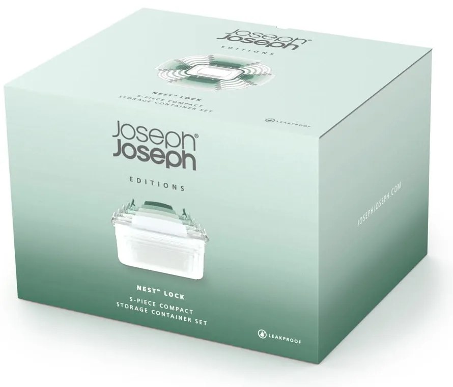Élelmiszertartó doboz szett 5 db-os Nest Lock – Joseph Joseph