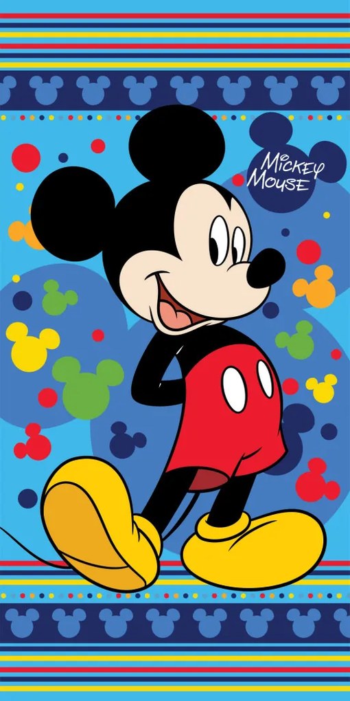 Disney Mickey Hello fürdőlepedő, strand törölköző 70x140cm