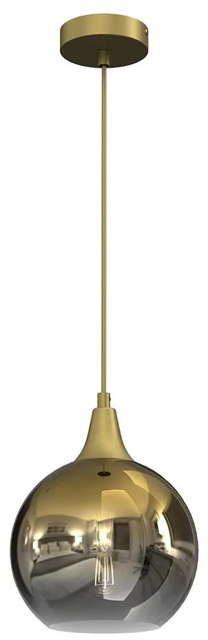 Csillár zsinóron MONTE 1xE27/60W/230V á. 20 cm arany