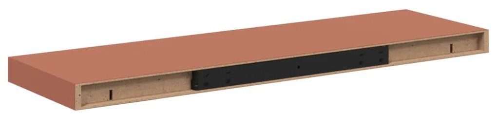 vidaXL Falpolc Falra szerelhető 2 pcs Piros 90 x 23,5 x 4 cm Faanyag