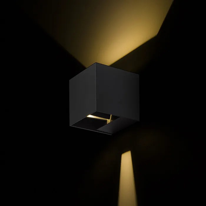 RENDL CARRE fali lámpa antracitszürke 230V LED 2x3W IP54 3000K
