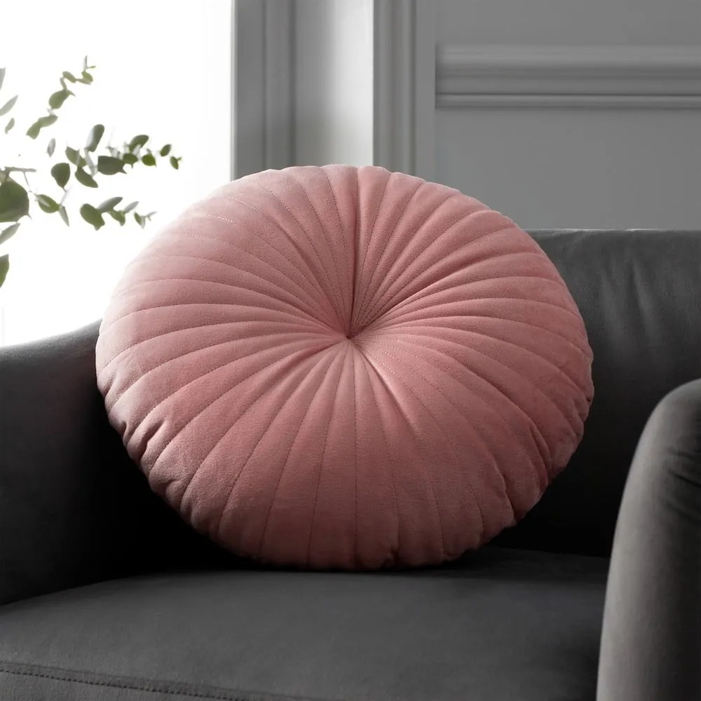 Bársony díszpárna ø 40 cm Round Soft Touch – Catherine Lansfield