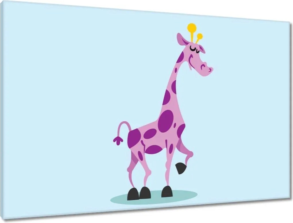 Vászonkép 90x60 Zsiráf a gyerekszobába