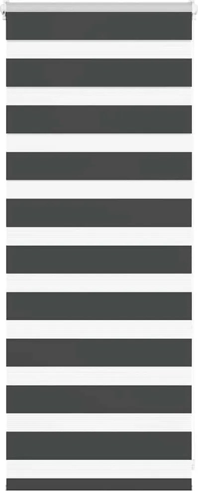 vidaXL zebrafüggönnyel fekete szövetszélesség 60,9 cm poliészter