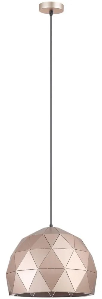 ITALUX MDM-3471-1 GD - Csillár zsinóron HARLEY 1xE27/40W/230V Rózsaarany