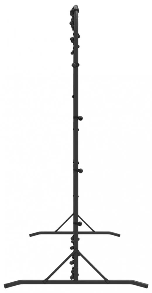 Fekete HDPE foci-visszapattanó háló 366 x 90 x 183 cm
