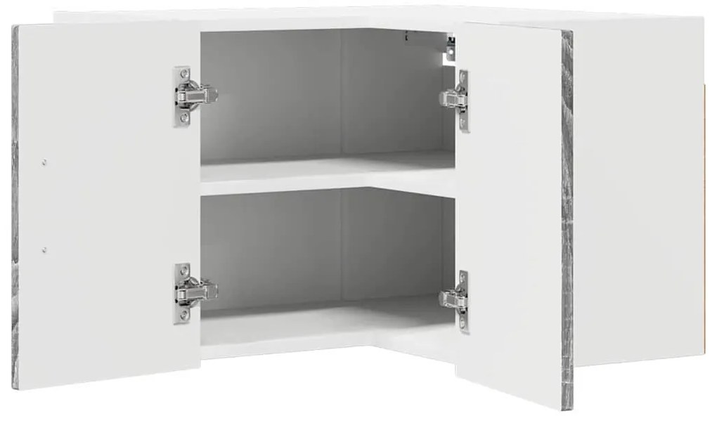 Fali konyhaszekrény Szürke Sonoma 57 x 57 x 40 cm Faanyag