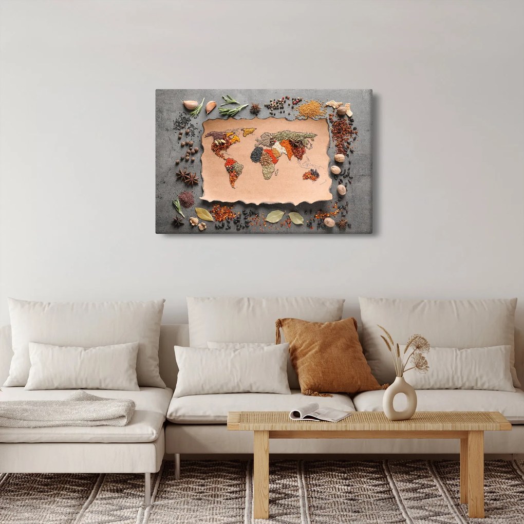 Kép - A világ fűszerei (90x60 cm)