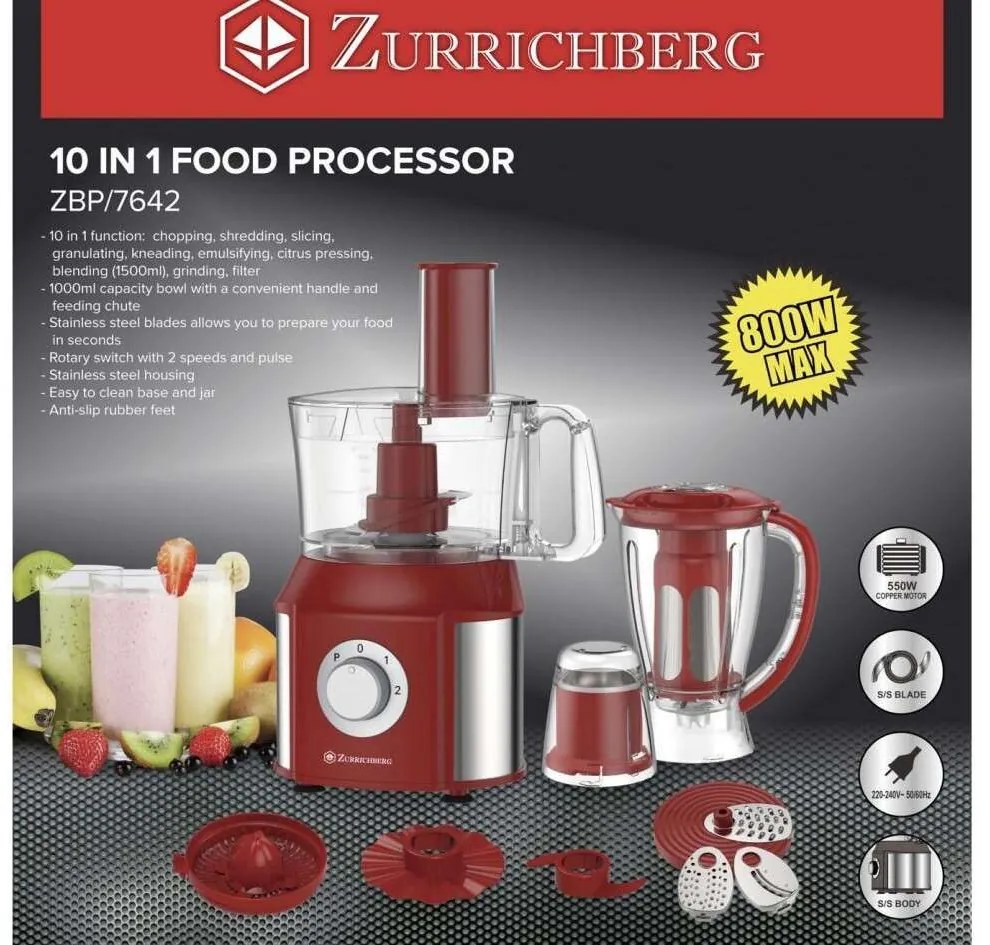 Zurrichberg 10 Az 1-Ben Konyhai Aprító És Robotgép ZBP/7642