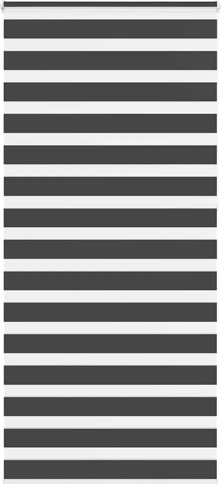 vidaXL zebrafüggönnyel fekete szövetszélesség 90,9 cm poliészter