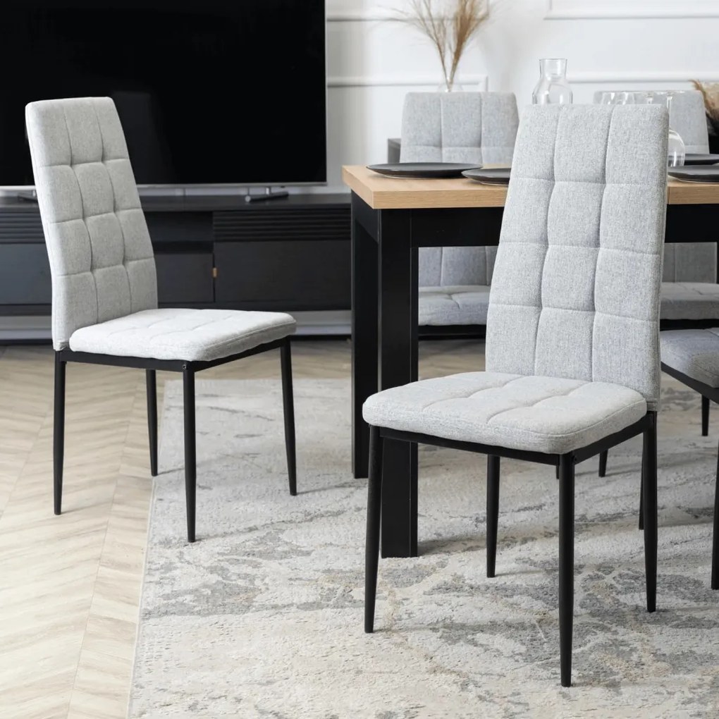 Étkező Szék Szürke TEX