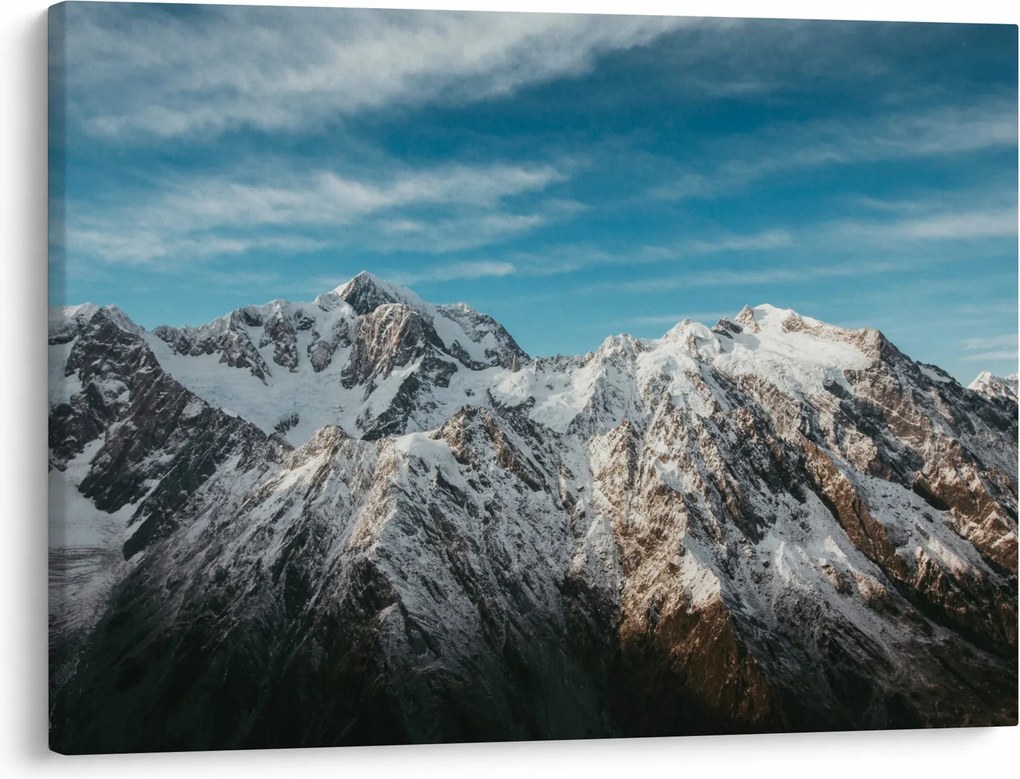 Havas csúcsok képe, Fiordland (70x50 cm)