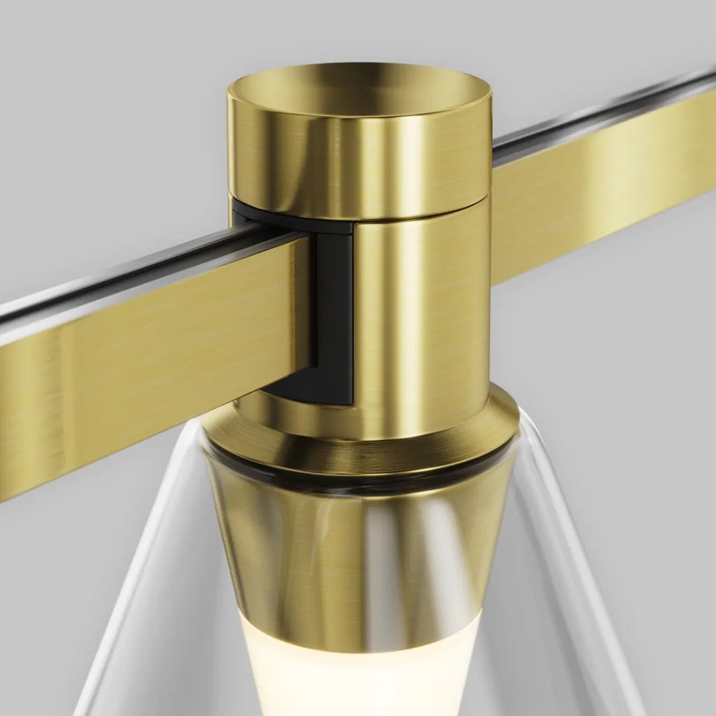 TR147-1-3W2.7K-BS-DE Bianca Alumínium Sín lámpafej Sárgaréz Színű LED 3 W 2700 Kelvin 60 Lumen IP20