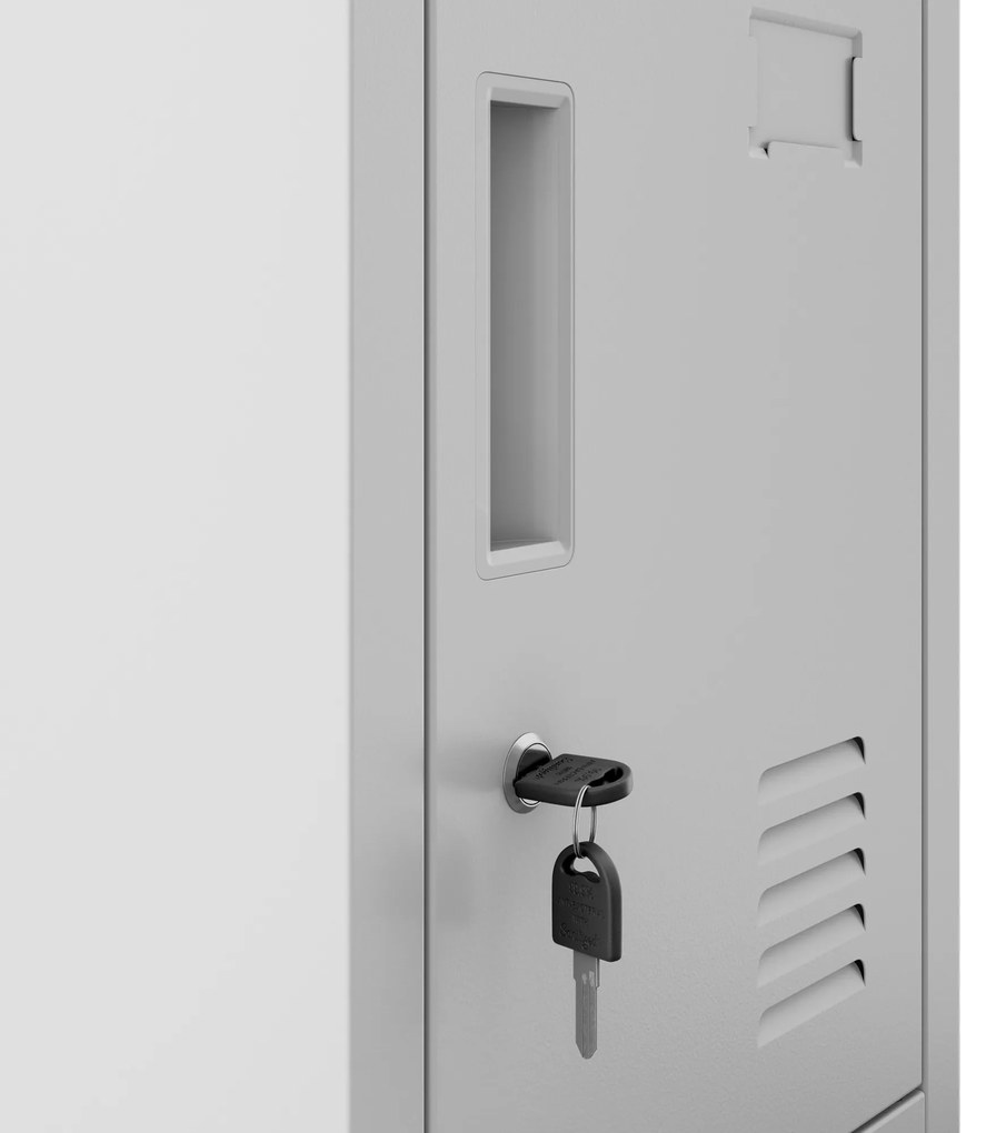 BHP szociális rekeszes szekrény szürke: ROBERT 1 Plus