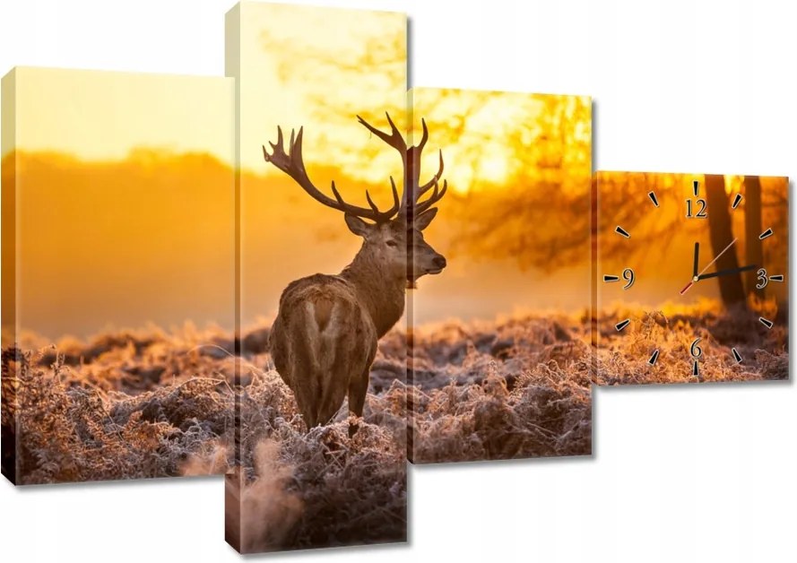 Falióra 100x70 Szarvas naplementekor