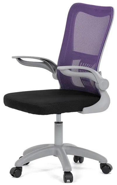 Gyerek forgószék lila hálós háttámlával. KA-K2008 PUR